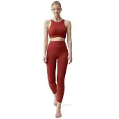 Born Living Yoga Zinara Seamless Short Leggings Rouge L Femme