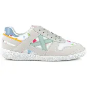 Munich Mini Goal 1627 Trainers Blanc,Gris EU 36 Enfants