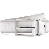 Suitable Ceinture Structure En Cuir Blanche