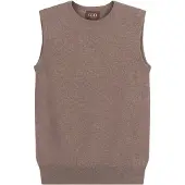 GOBI Cashmere Cardigan 'Women's Timeless Cashmere Crewneck Vest' taupe