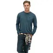 Superdry Classic Essential Long Sleeve T-shirt Gris 2XL Homme