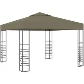 vidaXL Tente de jardin 3x3 m Taupe 180 g/m