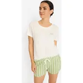LASCANA Shorty écru / vert clair