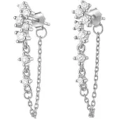 Hey Happiness Boucles d'oreilles 'Radiant Blossom' argent