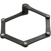 Seatylock Foldylock Antivol pliable Argent 100 cm Argent 100 cm