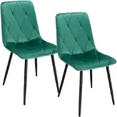 Jumi 2 x chaises vertes PIADO (jeu de pieds + vis)