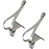MKS Toe Stainless Stell Toe Clips Argenté