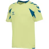 Hummel T-Shirt fonctionnel jaune pastel / pétrole