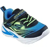 SKECHERS Baskets 'FLEX-GLOW' bleu ciel / jaune fluo / noir