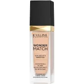 Eveline Cosmetics Wonder Match fond de teint liquide longue tenue à l'acide hyaluronique teinte 16 Light Beige 30 ml