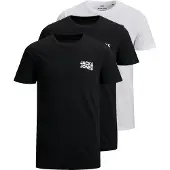 Jack & Jones T-Shirt 'JJECorp' marine / gentiane / noir / blanc
