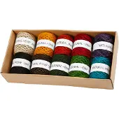 Adlibris Natural Hemp, Fil + laine, Multicolore