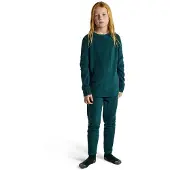 Burton Heavyweight Fleece Long Sleeve Base Layer Set Vert 8 Years Enfants