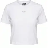 Diesel T-shirt 'T-REG-CR-1 CROPPED' blanc