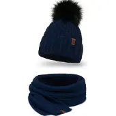 Vivisence Bonnet '7015 Set' bleu foncé