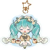 POPbuddies Filles, Porte-clés, Hatsune Miku Acrylique Porte-clés Kawaii Autumn Time, Multicolore