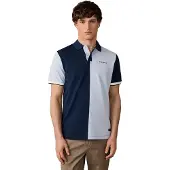 Hackett London pour homme. HM5600206 Polo Nbr Half marine (M), Casuel, Coton, Manche courte