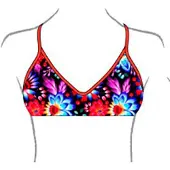 Turbo Mare Bikini Top Multicolore 5-6 Years Fille