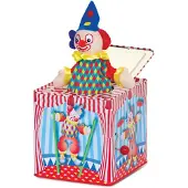 Adlibris Jouet de clown Jack in the Box - Jouet de clown classique en boîte à musique