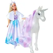 Steffi Love Poupée Steffi Love Fantasy Unicorn Prinzesinn avec licorne 105733994