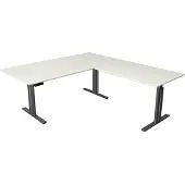 Kerkmann Move 3 elegant höhenverstellbarer Schreibtisch weiss rechteckig
