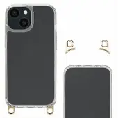 Selencia Coque arrière avec crochets amovibles Apple iPhone 15 - Transparent