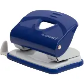 Q-CONNECT Perforatrice en métal, 20 feuilles, bleu/gris