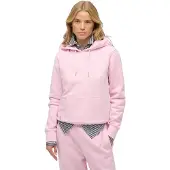 Superdry pour femme. W2012667A Sweat à capuche Essential Logo Emb rose (XXS), Casuel, Coton, Manche longue