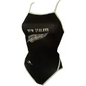 Turbo New Zealand Thin Strap Swimsuit Noir 9-10 Years Fille