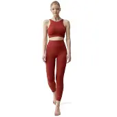 Born Living Yoga Zinara Seamless Short Leggings Rouge M Femme