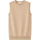 GOBI Cashmere Cardigan 'Women's Essential Cashmere Crewneck Vest' beige