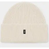 GOBI Cashmere Bonnet 'Ribbed Chunky Beanie' beige