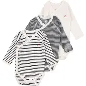 Petit Bateau Barboteuse / body rouge / noir / blanc