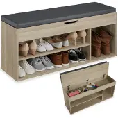 TecTake - Natalya banc à chaussures - Bois clair, chêne Sonoma - 403625