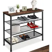 TecTake - Rangement pour chaussures Newport industrial dark - 404293