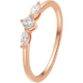 Hey Happiness Bague 'Slim Nexus' or rose