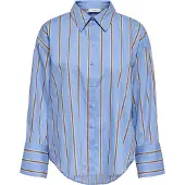 JDY Chemisier 'JDYSerena' bleu-gris / moutarde / blanc