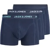 Jack & Jones Boxers 'JACCONOR' bleu foncé / jade / blanc