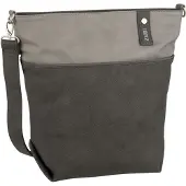 Zwei Sac à bandoulière 'Jana' gris / gris clair