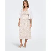 ONLY Maternity Robe d’été 'OLMMary' roseau / rose / rose ancienne / blanc