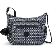 Kipling Sac à bandoulière 'Gabbie' noir / blanc