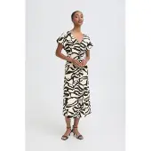 Ichi Robe 'IHLinno' beige clair / noir