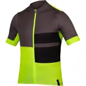 Endura Maillot FS260 Print E3236 - homme, court, jaune vif - Taille M