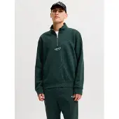 Jack & Jones Sweat-shirt 'JJESoho' vert foncé / blanc
