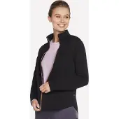 SKECHERS Veste à capuche sans capuche GoWalk Shine JA78-BLK