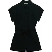 Superdry Belted Utility Playsuit Short Sleeve Romper Noir XS Femme
