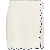 Object Jupe 'OBJSanne' noir / blanc cassé