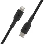 Belkin BOOST CHARGE - Câble Lightning - USB-C (M) à Lightning (M) - 2 m - noir - alimentation USB (18 W)