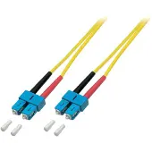 EFB Elektronik O2513.1 Duplex Jumper SC-SC 9/125, OS2, LSZH, gelb, 3.0mm, 1m