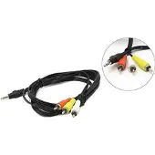 Gembird CABLE AUDIO 3.5MM 4PIN TO 3RCA/AV 2M CCA-4P2R-2M (2 m, Câbles Cinch)